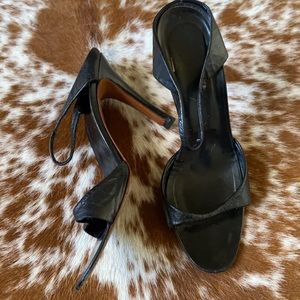 John Higdon Black slip on Heels